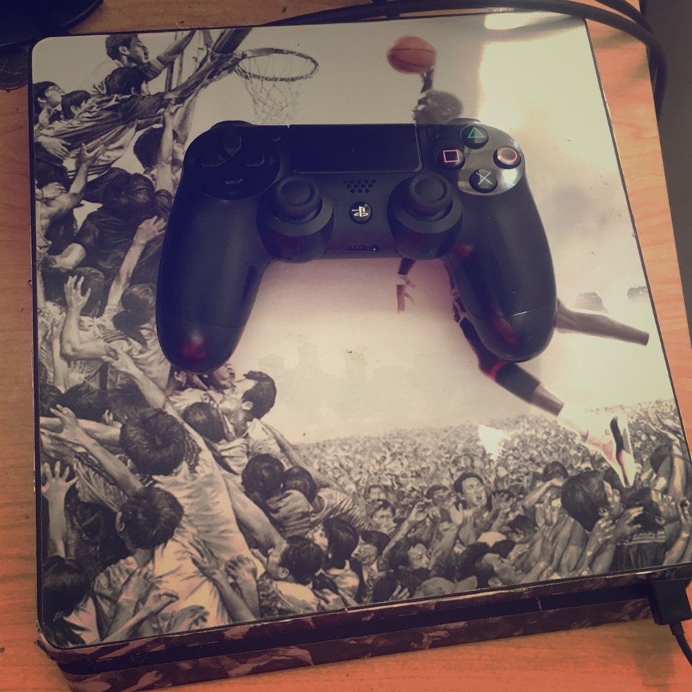PS4 and controller